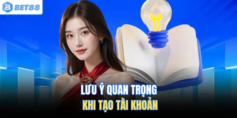 Lưu ý quan trọng khi tạo tài khoản